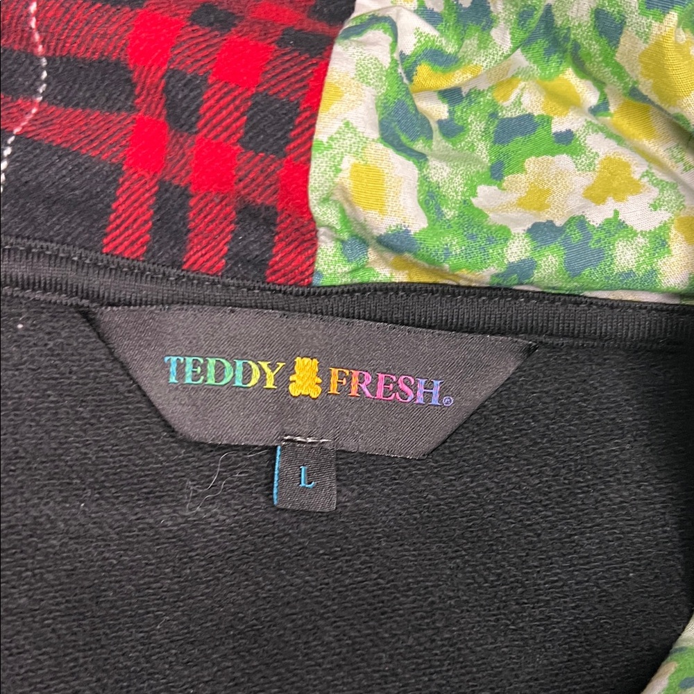 Teddy Fresh Patchwork Hoodie - Picture 8 of 8